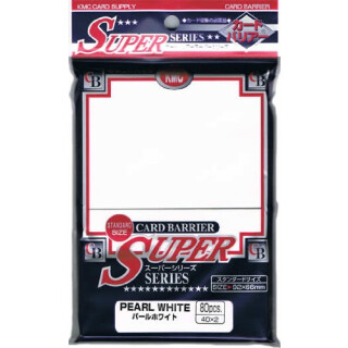 KMC Standard Sleeves - Pearl White (80 Sleeves)