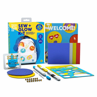 Technology Will Save Us Tech Will Save Us Sew & Glow Kit Educational STEM Toy Ages 8 & Up