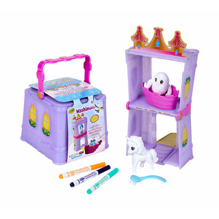 CRAYOLA WASHIMALS Peculiar Pets Schloss Aktivitäten-Set zum Färben und Baden für Welpen, zum Spielen und Geschenk, 3 Jahre, 74-7358