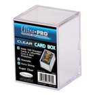 Ultra Pro - Sliding Storage Box - 100 Cards - Clear