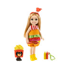 Barbie GRP69 - Club Chelsea Puppe mit Burger Kostüm,...