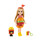 Barbie GRP69 - Club Chelsea Puppe mit Burger Kostüm, 15 cm groß, blond, mit Tier und Anhänger