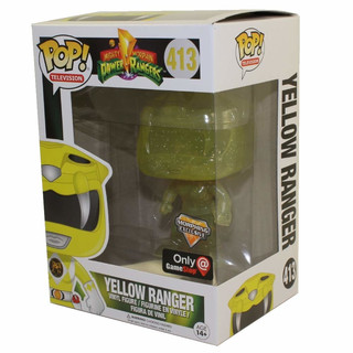 Funko POP! TV Mighty Morphin Power Rangers - Yellow Ranger Translucent Variant Vinyl Figure 10cm
