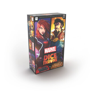 USAopoly Das OP Marvel Dice Throne 2-Hero Box (Black Widow, Doctor Strange) - Würfelspiel - Erweiterung - Ab 8 Jahren - 2 bis 6 Spieler - Englisch