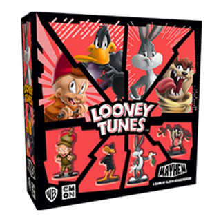 Looney Tunes Mayhem Board Game | Strategy Game Based on The Hit TV Series | Team-Based Combat Game for Adults and Kids | Ages 10+ | 2-4 Players | Average Playtime 30 Minutes | Made by CMON