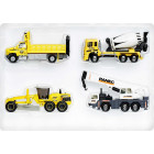 Matchbox HCC07 - Baumaschinen 4er-Pack, unterschiedliche...