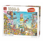 King 55905 Comic Cartoon Time Square NY Puzzle 1000...