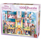 King 55917 Disney Magical Palace Puzzle 1000 Teile, Blau...