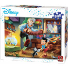 King 55915 Disney Pinocchio Puzzle 500 Teile, Blauer Karton