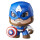 Hasbro Mighty Muggs E2163ES0 Marvel Captain America, Sammelfigur