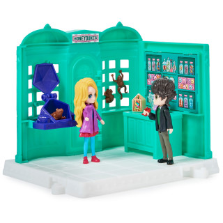 Wizarding World Harry Potter - Honeydukes (Honigtopf) Spielset mit Luna Lovegood und Neville Longbottom Sammelfiguren, Spielzeug für Kinder ab 6 Jahren, Fanartikel