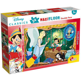 Liscianigiochi 86672 DF Maxi Floor 24 Disney Classic All Other Puzzle für Kinder