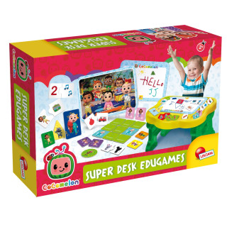 Lisciani Giochi 90945 Der robuste CoComelon-Tisch, an dem jüngere Kinder mit einer reichen Sammlung von Lernspielen Spaß haben können!