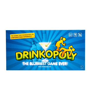Drinkopoly – The King of Drinking Games – Combined Board/Table Party Games for Adults and Students with 50 Expansion Cards with Tasks, A Drinking Game Gift Set, English Manuals