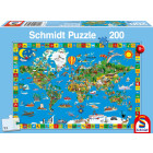 Schmidt Spiele 56118 - Deine bunte Erde, 200 Teile Puzzle