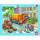 2er-Set Rahmenpuzzle Müllauto und Baustelle 16+24 Teile