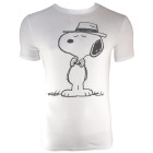 T-Shirt Die Peanuts: Snoopy mit Hut und Fliege (S)