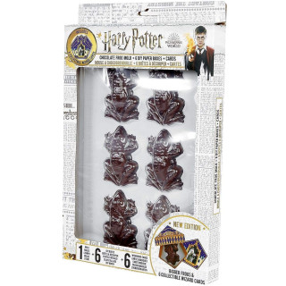 Harry Potter - Chocolate Frog Mold + 6 papers box + 6 Wizard Cards