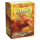Dragon Shield Matte Art Sleeves - Clear Red (100 Sleeves)
