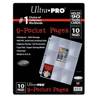 Card Game Supplies Ultra Pro 10 NinePocket Pages Hologram Series