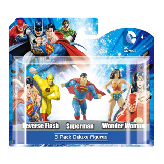 DC Superheroes 4-Inch Mini-Statue Set C 3-Pack
