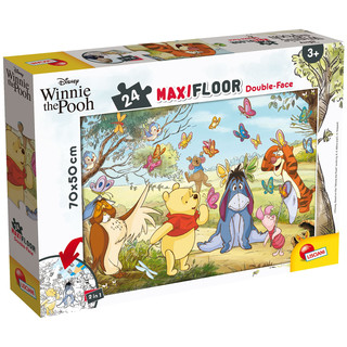 Liscianigiochi 86665 Disney DF Maxi Floor 24 Winnie The Pooh Puzzle für Kinder
