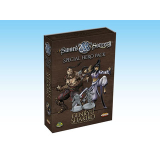 Ares Games Sword & Sorcery - White/Black Monk (Genryu/Shakiko) Hero Pack