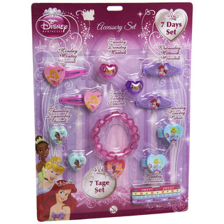 Disney Prinzessinen 67582 - Prinzessinen Set mit Accessoires für jeden Tag der Woche