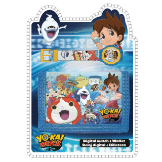 Yo-kai Watch wristwatch + wallet set