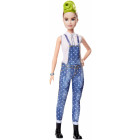 Barbie FXL57 - Fashionistas Puppe im Latzhosenoutfit mit...