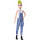 Barbie FXL57 - Fashionistas Puppe im Latzhosenoutfit mit grüner Haarsträhne, Spielzeug ab 3 Jahren