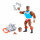 Masters of the Universe GVL79 - Origins Deluxe Clamp Champ, ca. 14 cm große Actionfigur, Figuren zum Spielen und Sammeln, Geschenk für 6- bis 10-Jährige und erwachsene Sammler