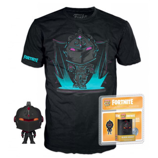 Fortnite Pocket POP! & Tee Minifigur & T-Shirt Set Black Knight Größe XL