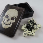 Skull Tin (x5 Black Dice x15 Bone Dice)