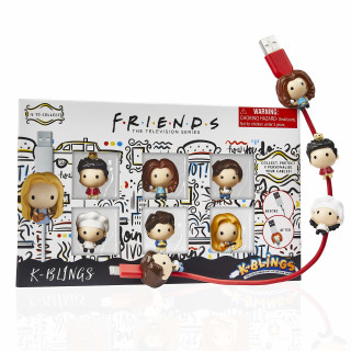 K-BLINGS Characters-6 Pack Friends Kabelschutz – 12 zum Sammeln, Freunde, 6er-Pack
