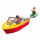 Sluban Klemmbausteine SL95532, Rettungsschnellboot (170 Teile) [M38-B0671], Spielset , Klemmbausteine, City, mit Spielfigur, Stadtleben,  Colour