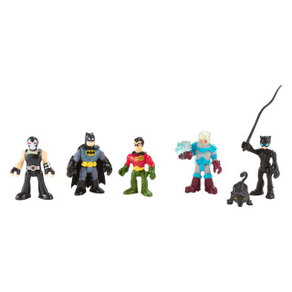 Imaginext BCV33 - DC Super Freunde Spielzeug Spielset - Batman Robin Catwoman Mr Freeze Bane Actionfigur