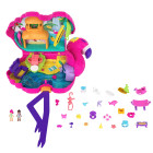 Polly Pocket HGC41 - Flamingo Party, Spielset mit 26...