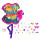 Polly Pocket HGC41 - Flamingo Party, Spielset mit 26 Überraschungen (u.a Mikro-Margot & Freundespuppen), Palmenrutsche, Schaukel, Bankett, Wasserbereich, und mehr, Spielzeug Geschenk ab 4 Jahren