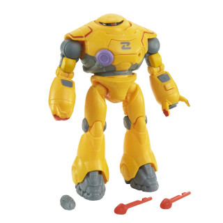 Buzz Lightyear HHJ87 - Zyclops-Roboterfigur mit Kampfausrüstung, 12 bewegliche Gelenke, Armkanone, Spreng- und Schleuderaction und Projektile, Spielzeug für Kinder ab 4 Jahren