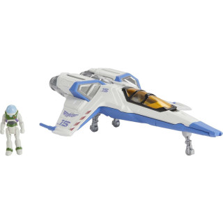 Buzz Lightyear HHJ95 - Superspeed-Serie XL-15-Raumschiff mit Buzz Lightyear-Figur, 15 cm langes Fahrzeug und 3 cm große Figur, Spielzeug für Kinder ab 4 Jahren