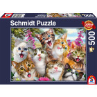 Schmidt Spiele Puzzle 58391 Katzen-Selfie, 500 Teile...
