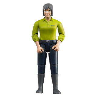 bruder 60405 - Frau mit hellem Hauttyp & dunkelblauer Hose - 1:16 Spielzeug-Figur Bäuerin Landwirtin Bauernhof Mensch