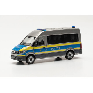 herpa 096638 Man Man TGE Bus Hochdach „Polizei Baden-Württemberg“ Auto Miniaturmodelle Kleinmodell Sammlerstück Detailgetreu, mehfarbig