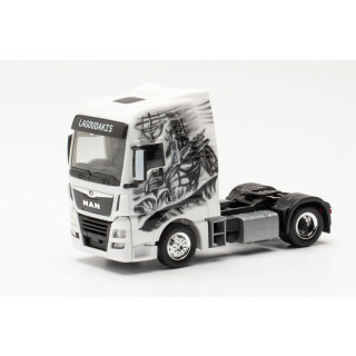 herpa 314480 Man Man TGX XXL Lagoudakis 2 / Poseidon, Gott des Meeres“ Zugmaschine Miniaturmodelle Kleinmodell Sammlerstück Detailgetreu, mehfarbig