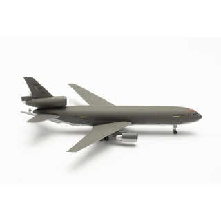 Herpa Modellflugzeug U.S. Air Force Mcdonnell Douglas KC-10A Louisiana Yard Dog Maßstab 1:500, Modellbau Flugzeug, Flugzeugmodell für Sammler, Miniatur Deko, Flieger ohne Standfuß aus Metall