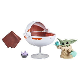 Hasbro Star Wars The Bounty Collection Grogus schwebender Kinderwagen Pack The Child 5,5 cm große Figur zum Sammeln mit Accessoires, Kids ab 4