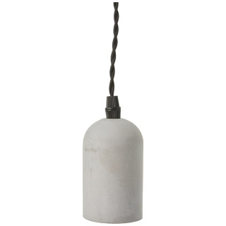 Kikkerland Concrete Pendant Lamp Cylinder