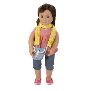 Our Generation 44279 - Reese OG Puppe mit Blumenkleid B, 46 cm