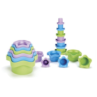Green Toys Stapelförmchen Stapelbecher Sortierspielzeug Babyspielzeug